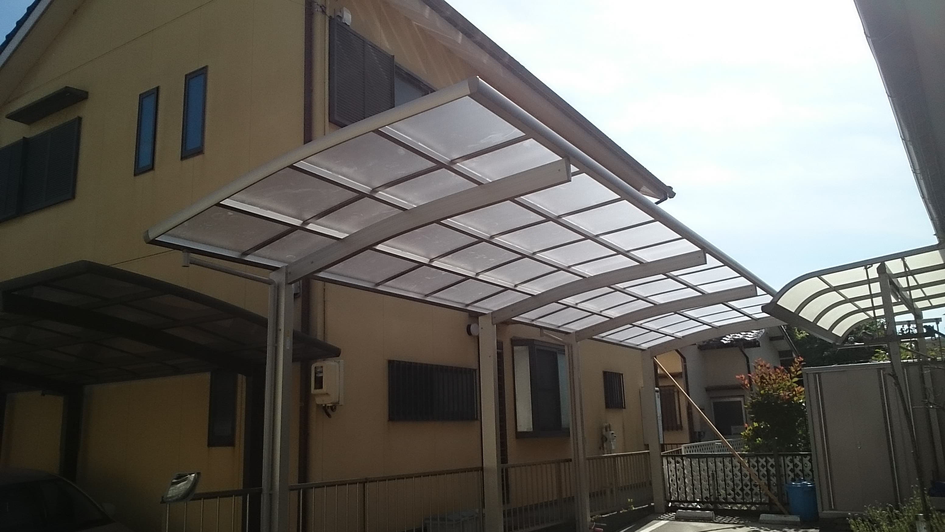 1台用カーポート新設工事 | 名古屋市守山区のエクステリア工事ならイズ美