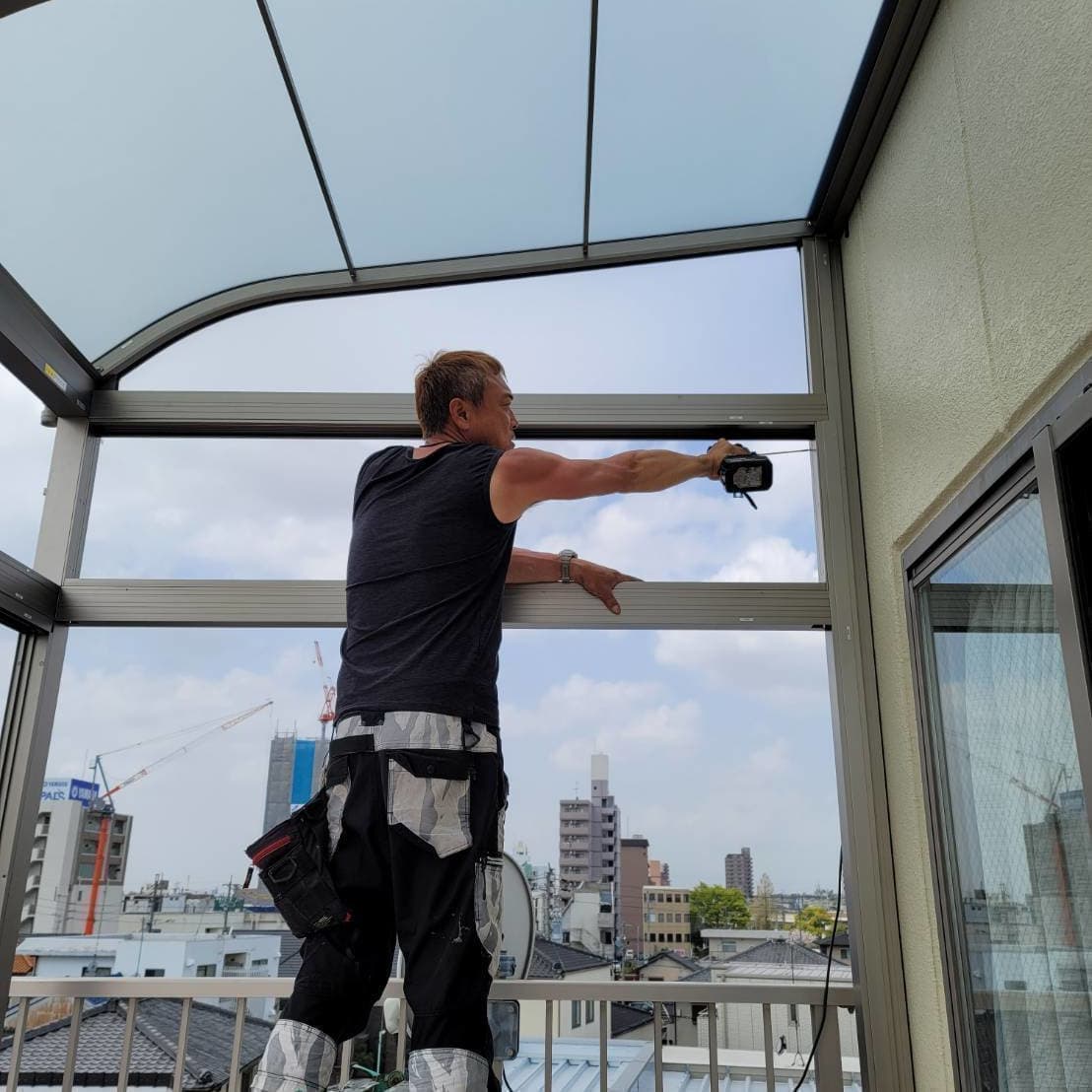 サンルーム修理 名古屋市守山区 | 名古屋市守山区でエクステリア工事ならイズ美