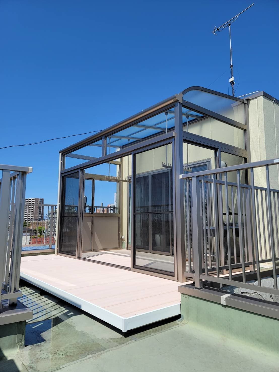 サンルーム新設 | 名古屋市守山区のエクステリア工事ならイズ美