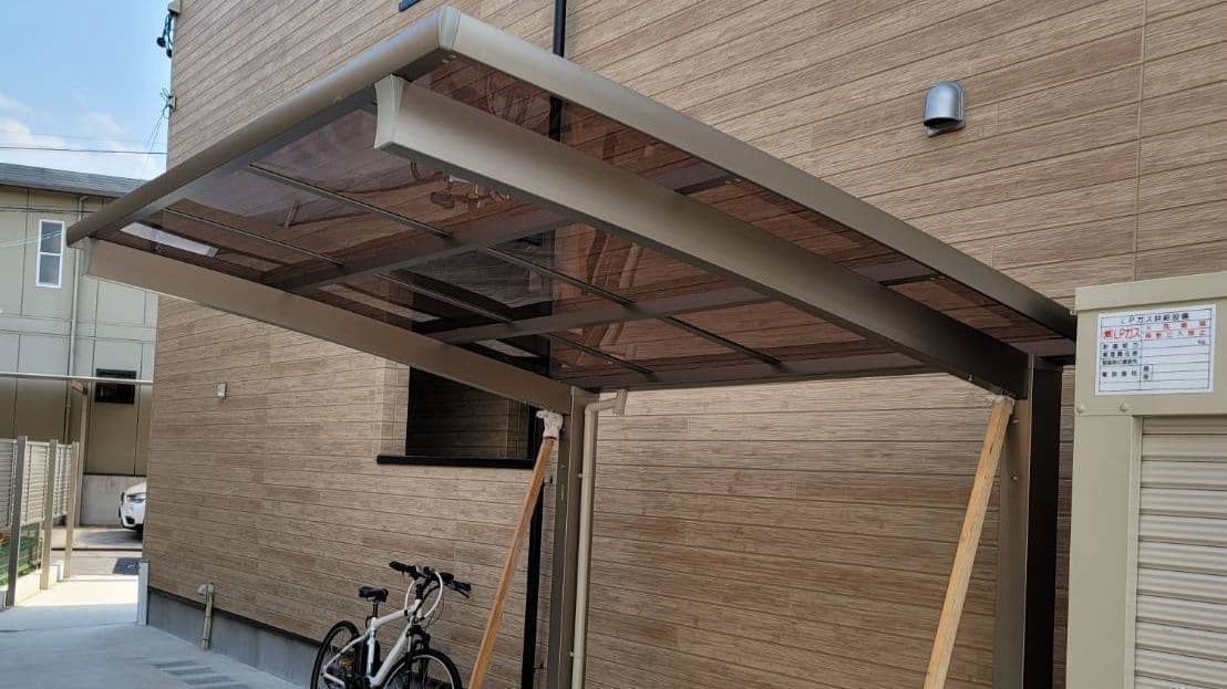 サイクルポート新設 名古屋市守山区 | 名古屋市守山区でエクステリア工事ならイズ美