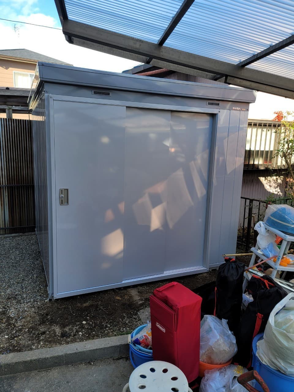 物置設置 | 名古屋市守山区のエクステリア工事ならイズ美